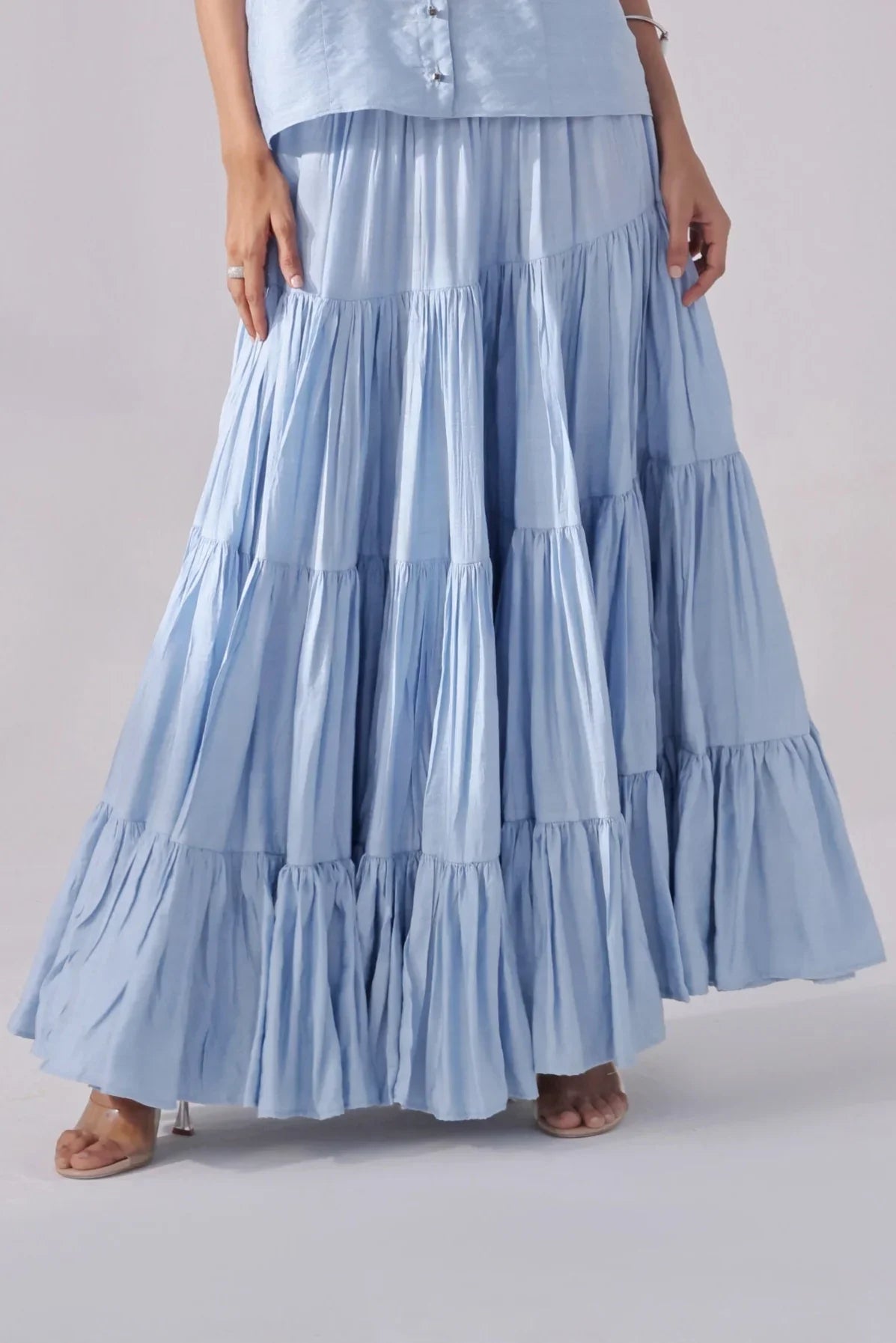 Sky Tiered Skirt