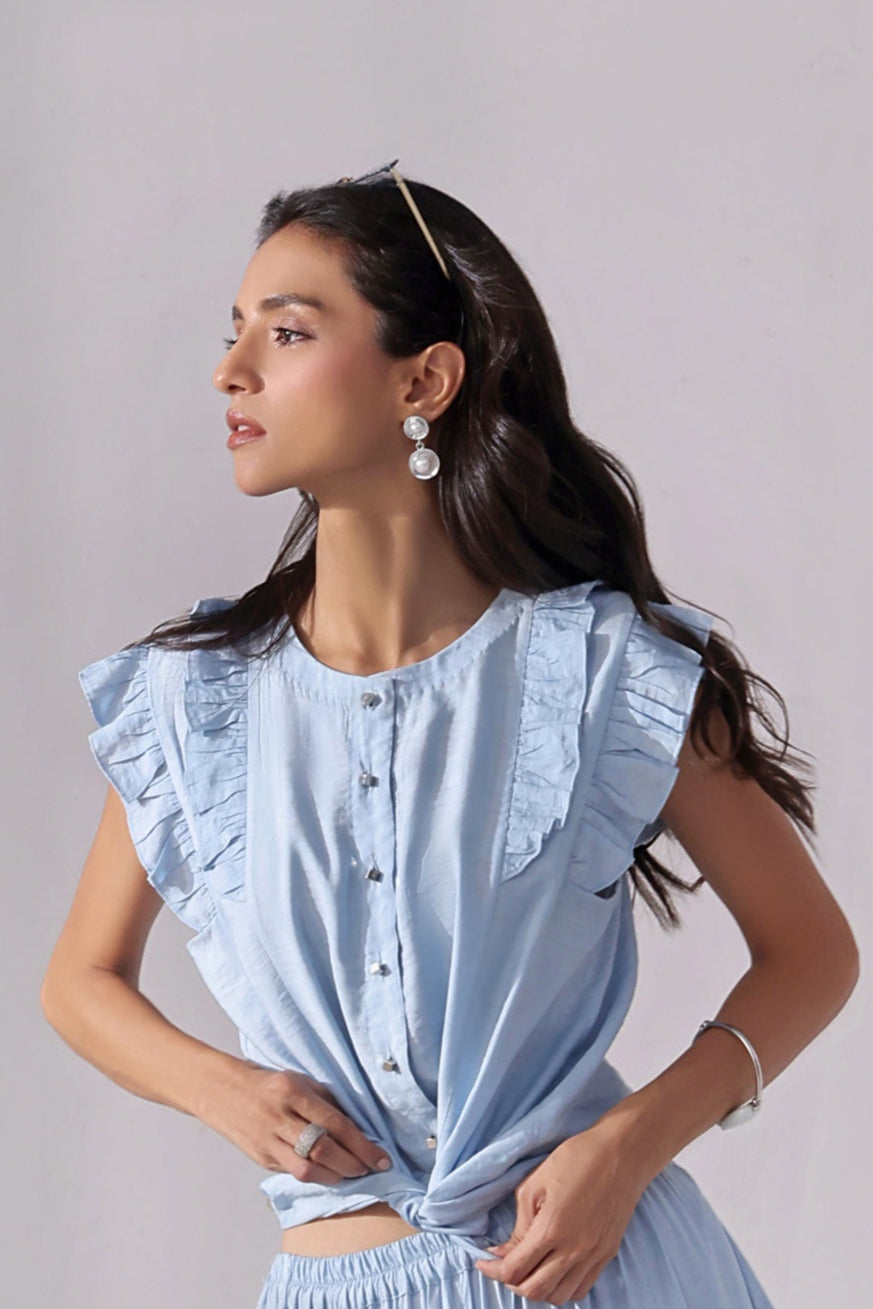 Sky Chic Crop Top