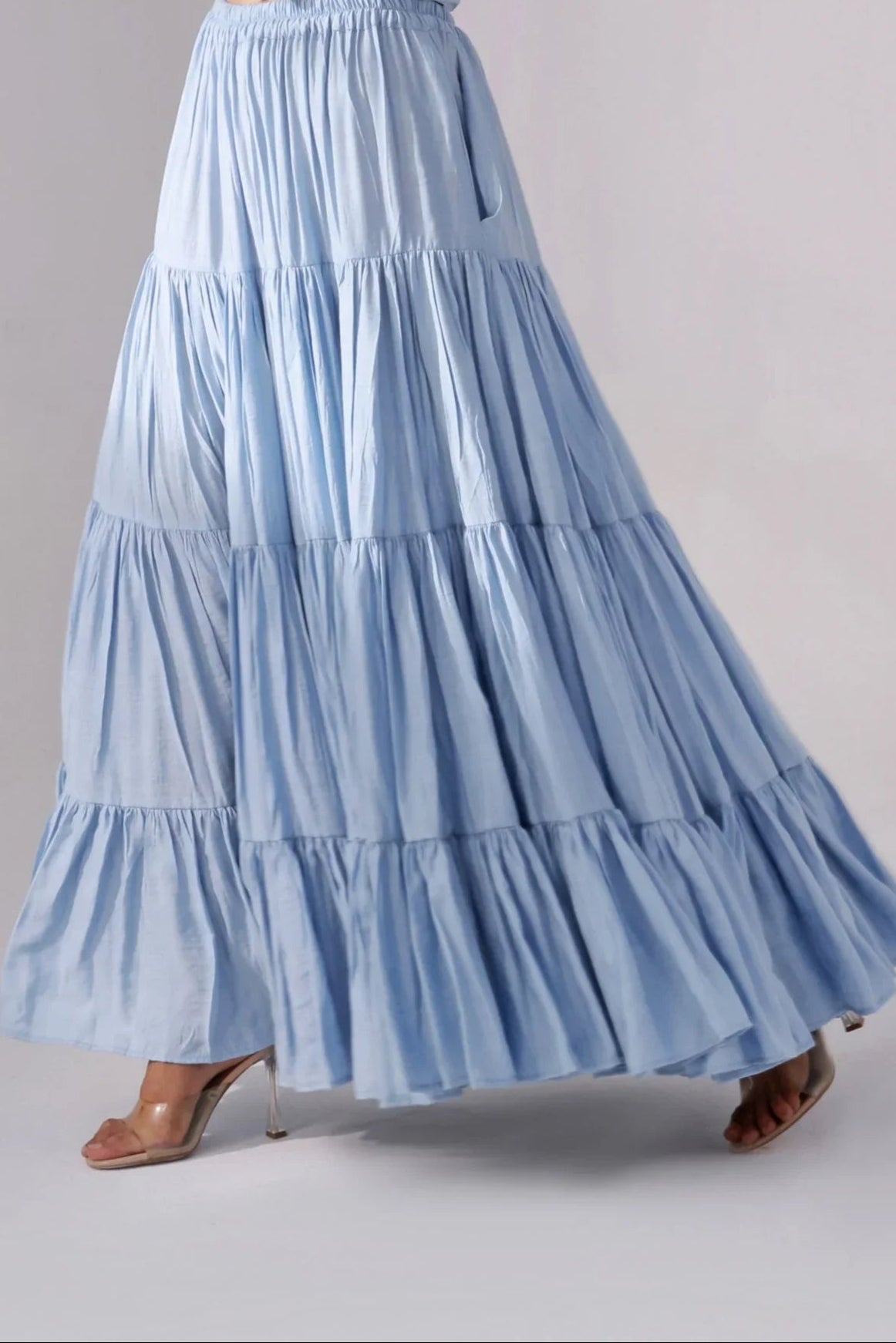 Sky Tiered Skirt