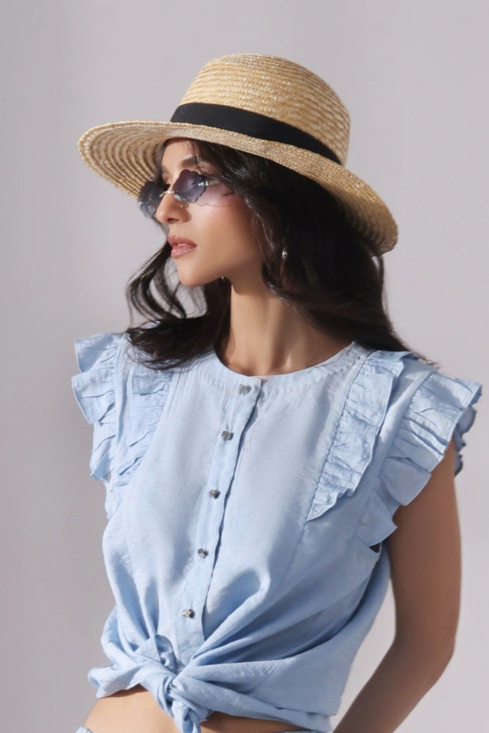 Sky Chic Crop Top