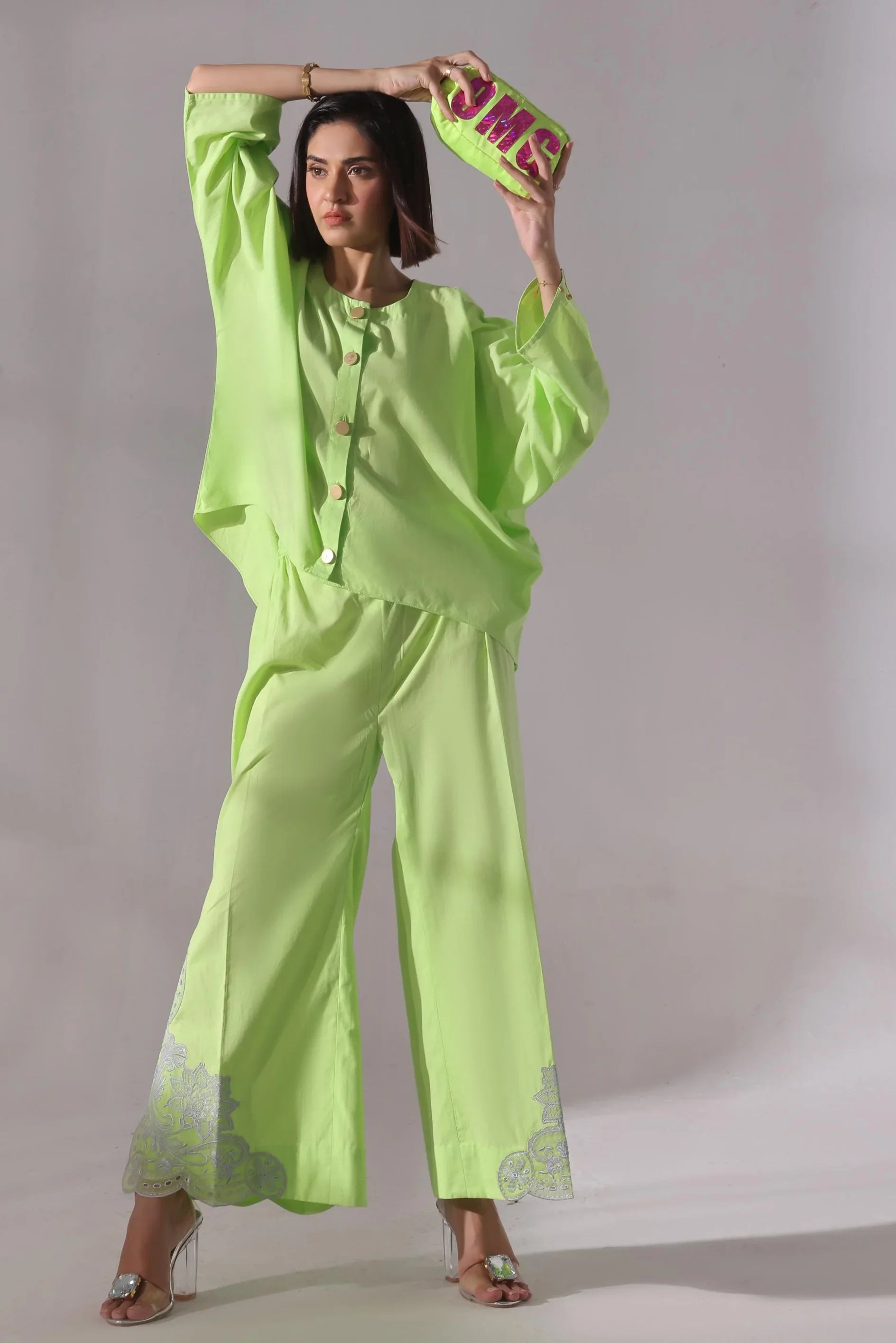 Lime Luxe Neon 2 Piece Co-Ords Set