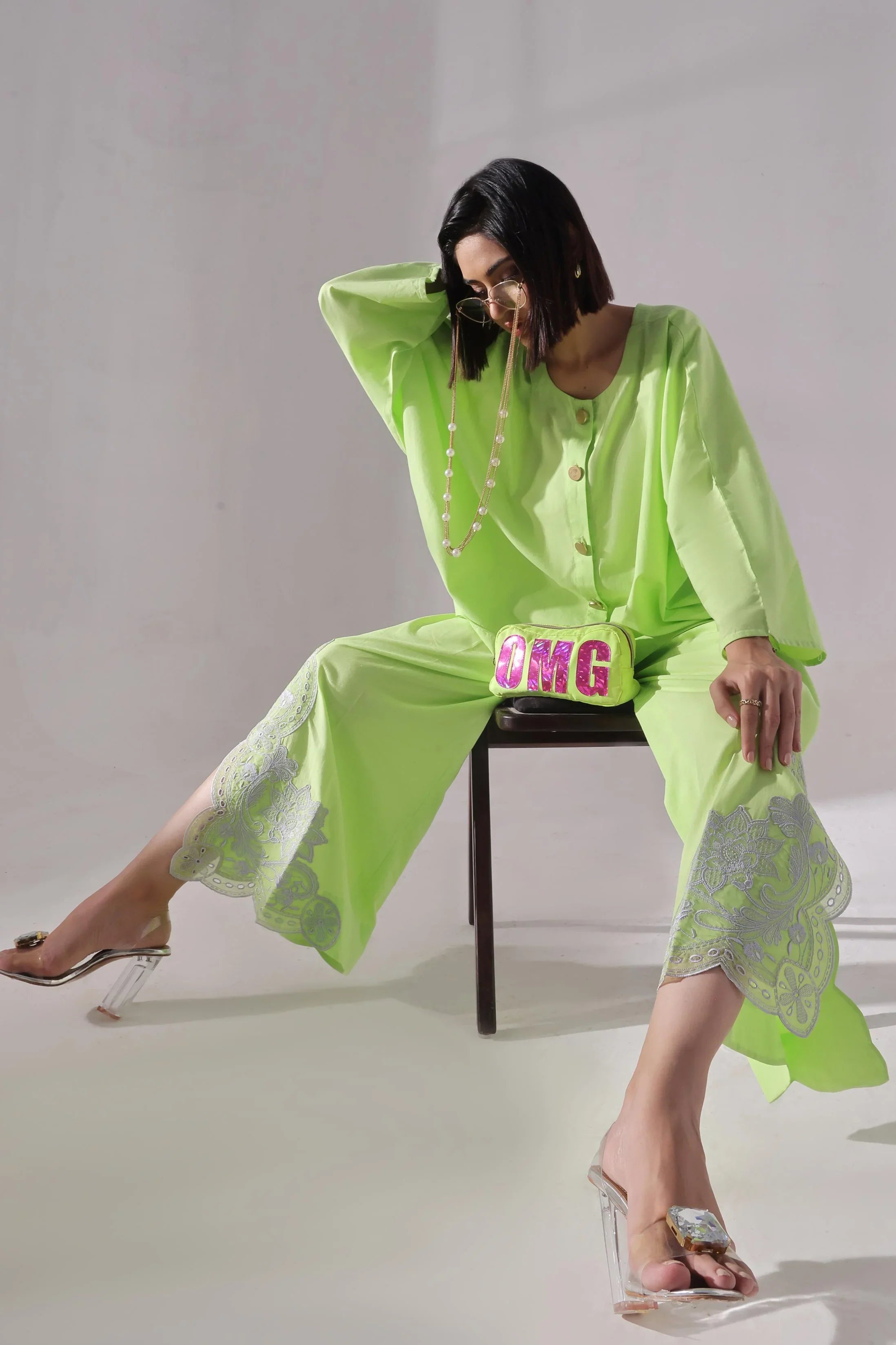 Lime Luxe Neon 2 Piece Co-Ords Set