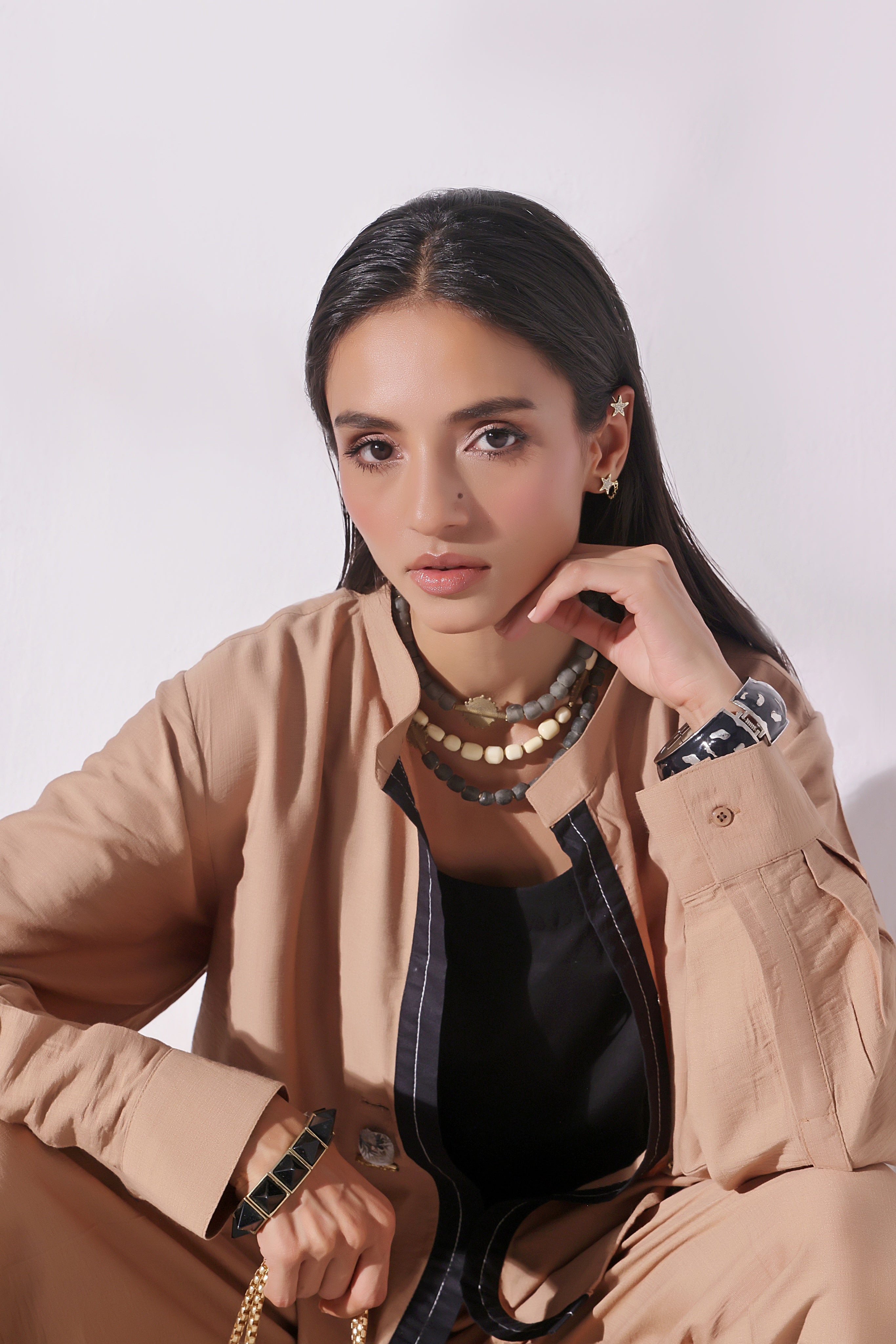 Khaki Top & Pent Set