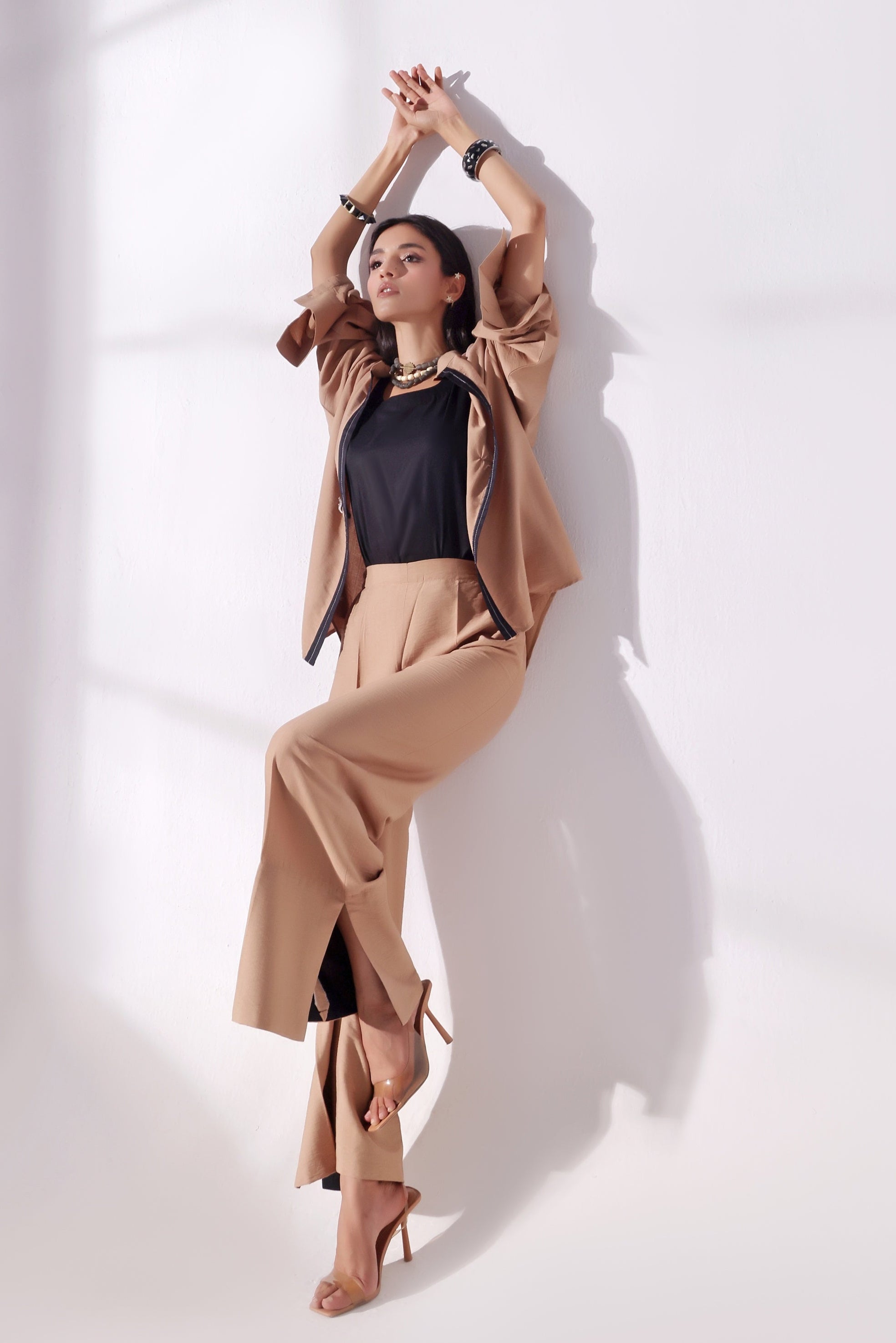 Khaki Top & Pent Set