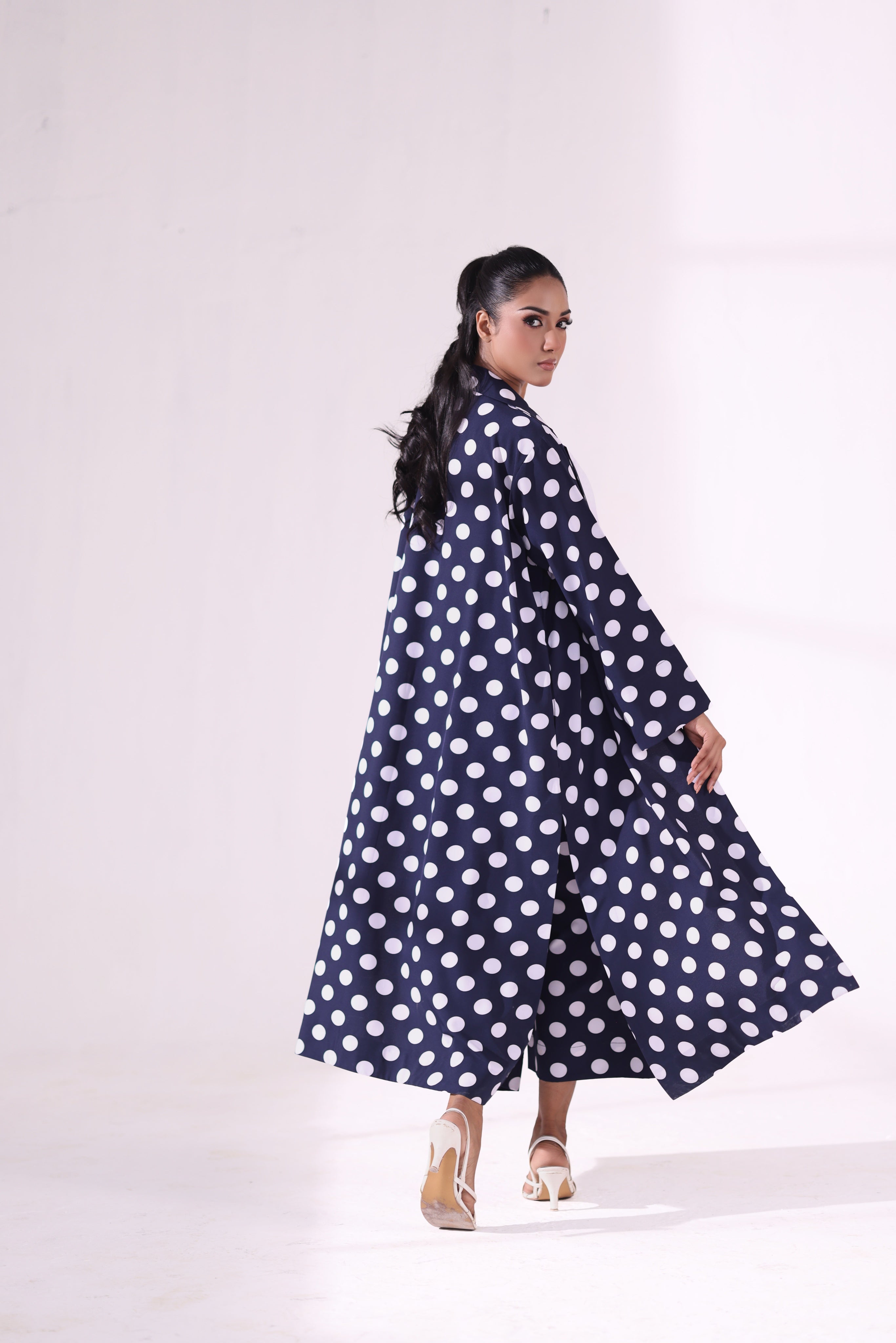 POLKA DOT TRENCH COAT SET