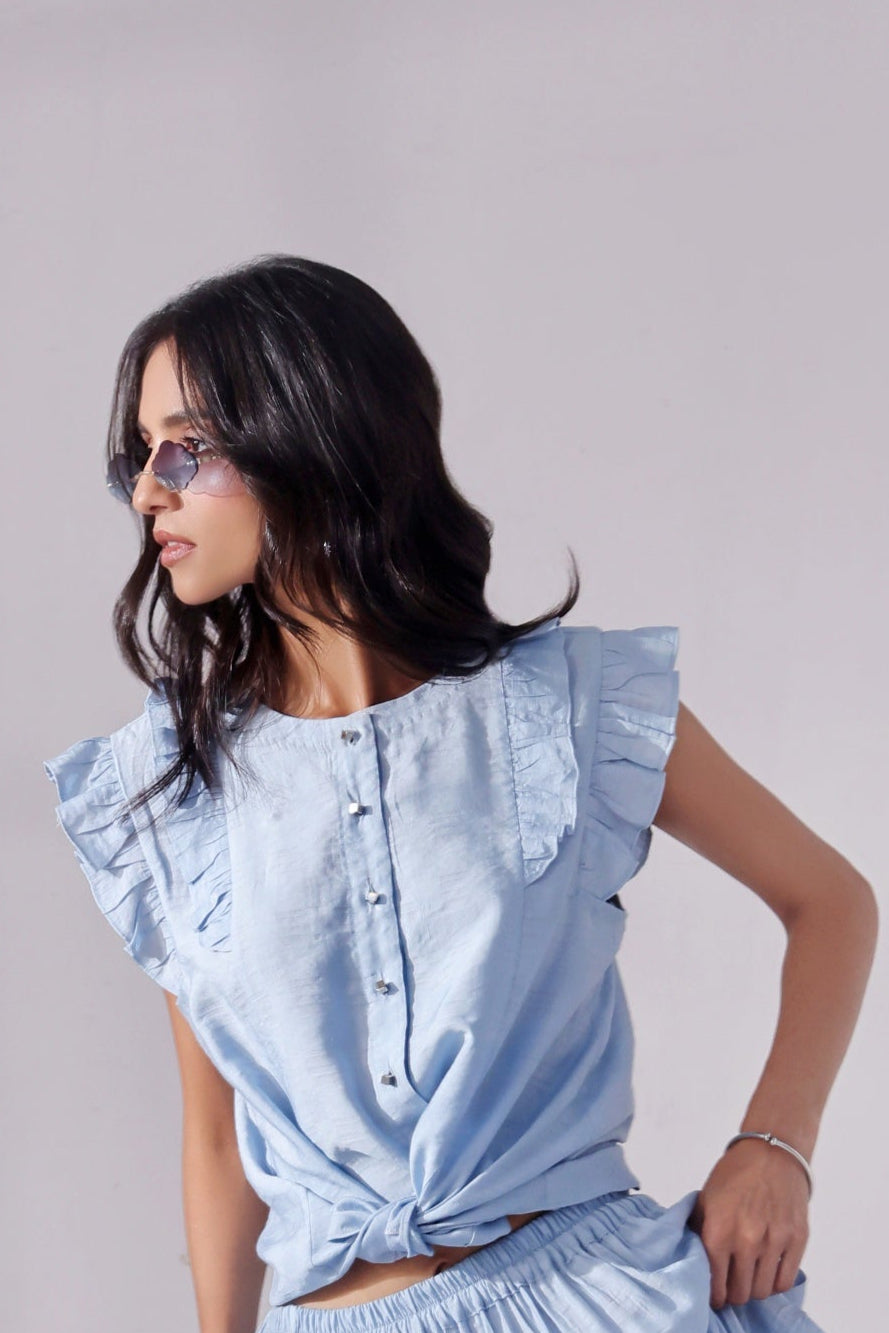 Sky Chic Crop Top
