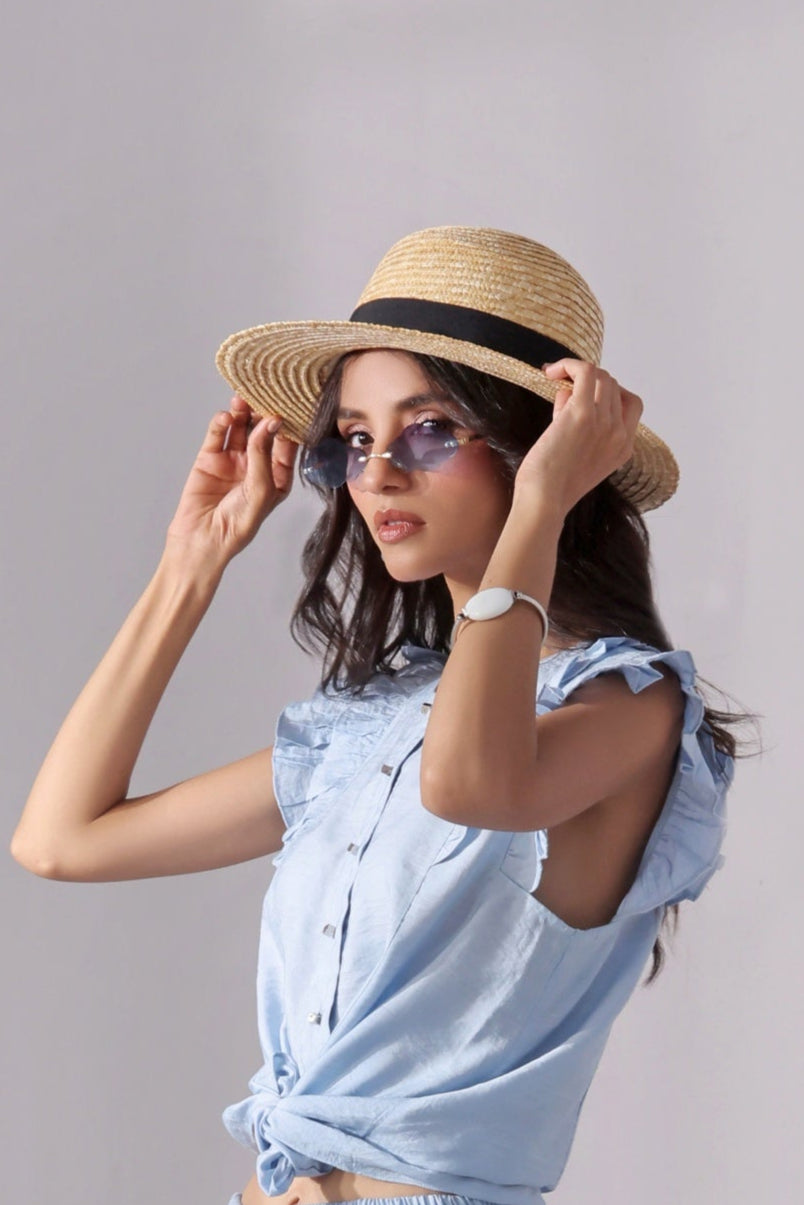 Sky Chic Crop Top