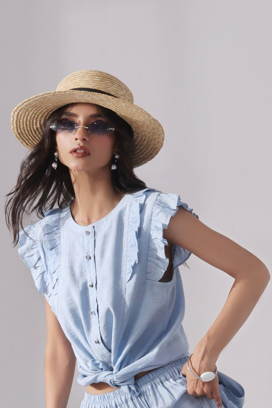 Sky Chic Crop Top