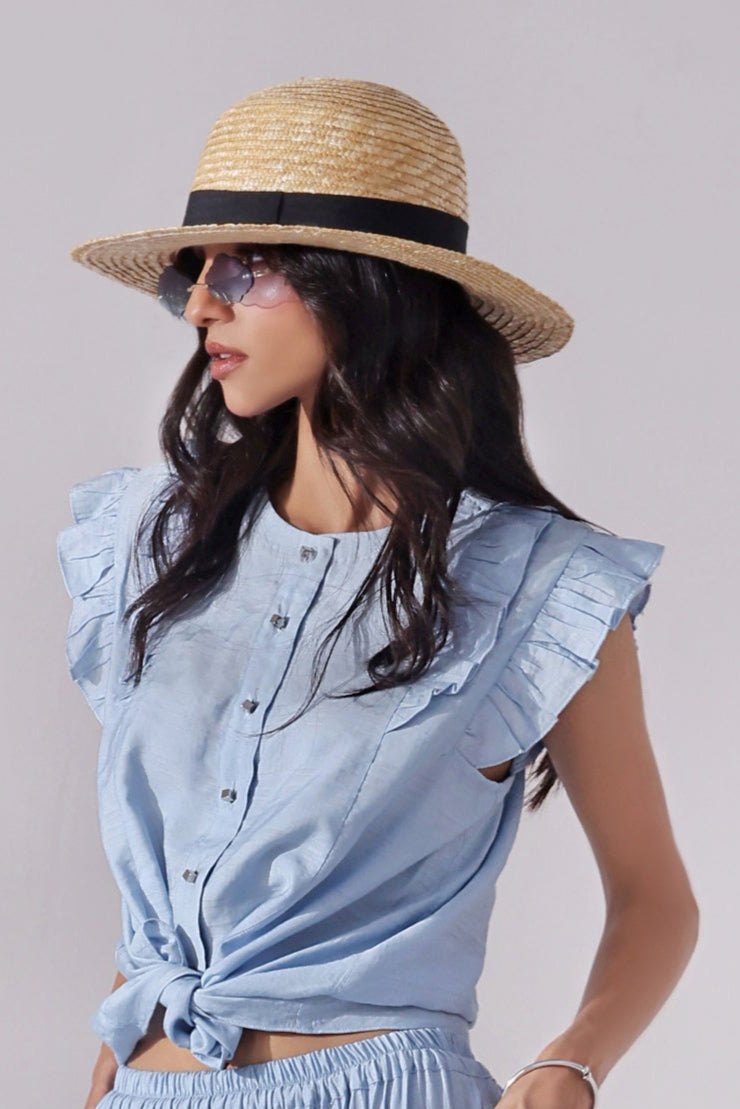 Sky Chic Crop Top