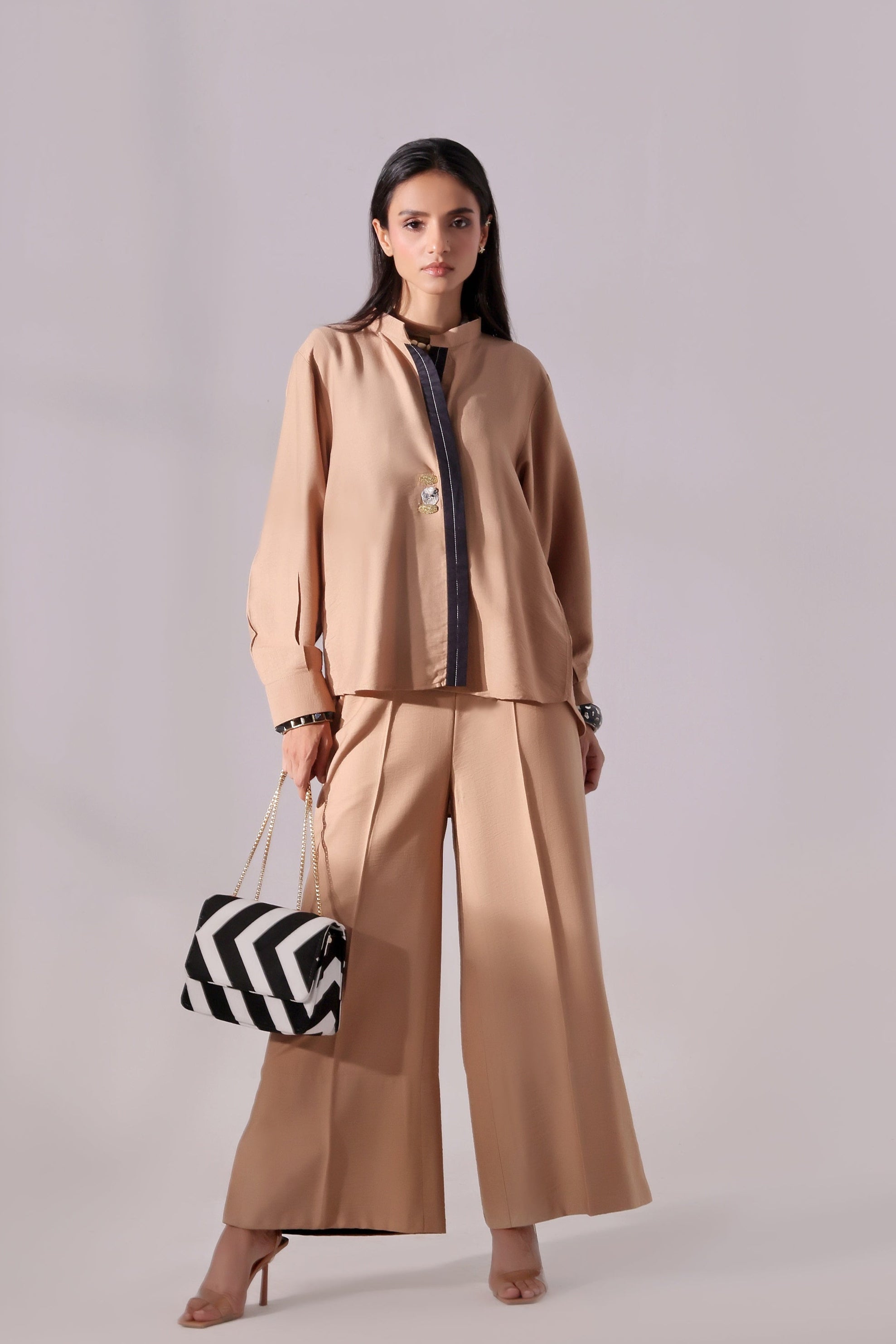 Khaki Top & Pent Set