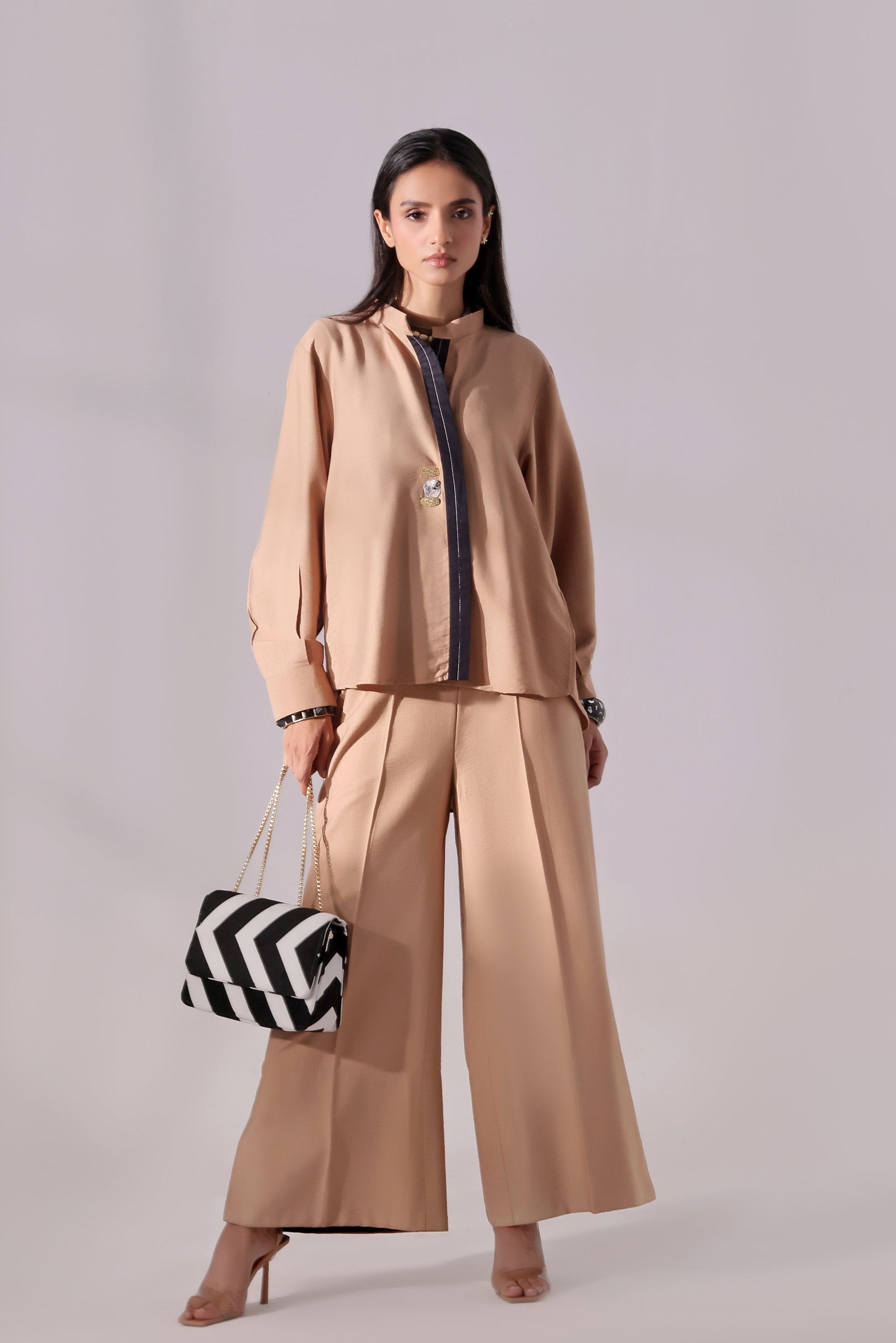 Khaki Top & Pent Set