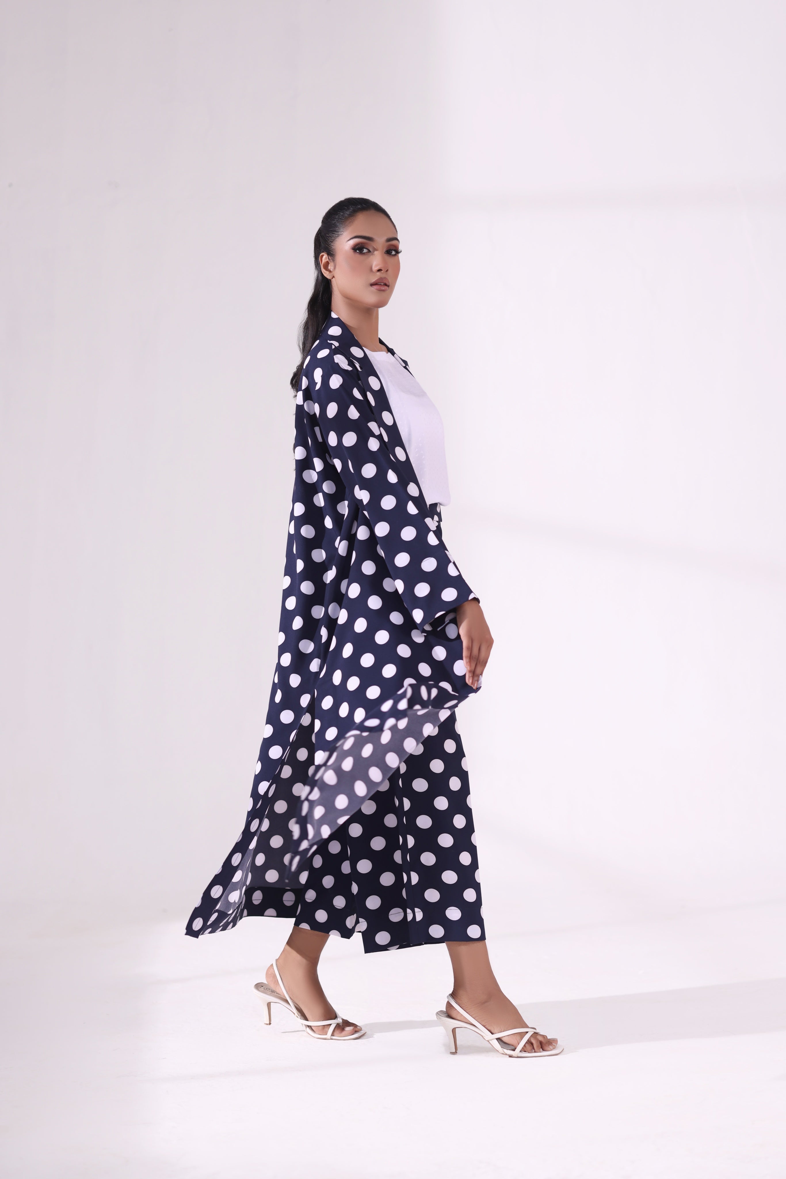 POLKA DOT TRENCH COAT SET